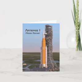 Tarjeta Artemis One Moon Rocket on Pad