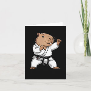 Tarjeta Artes marciales Capyra Funny Karate Taekwondo Jiu 