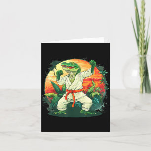 Tarjeta Artes Marciales Cocodrilo Animal MMA Taekwondo Kar