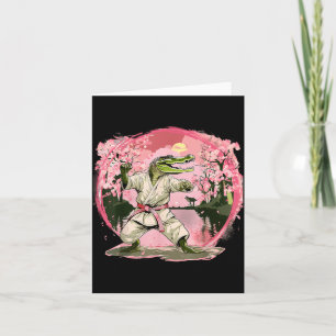 Tarjeta Artes Marciales Cocodrilo Animal MMA Taekwondo Kar