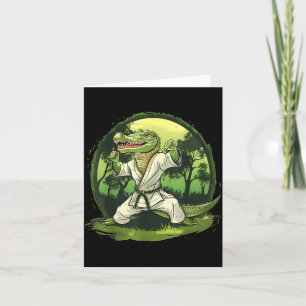 Tarjeta Artes Marciales Cocodrilo Animal MMA Taekwondo Kar