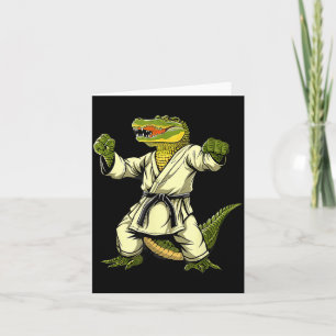 Tarjeta Artes Marciales Cocodrilo Animal MMA Taekwondo Kar