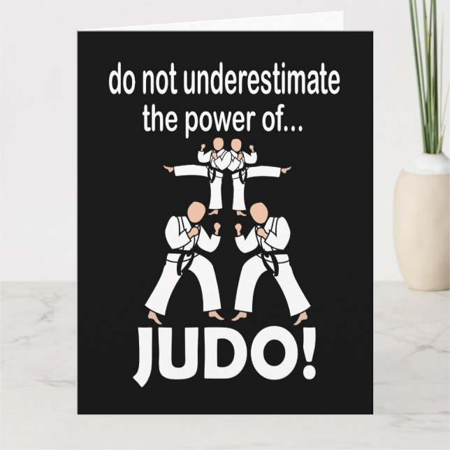 Tarjeta Artes Marciales de Defensa Personal Judo Taekwondo (Anverso)
