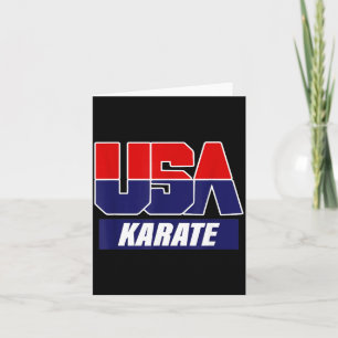 Tarjeta Artes Marciales de Karate Equipo USA 2021