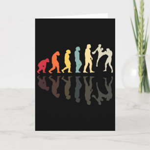 Tarjeta Artes Marciales de Kickboxing Evolución Puñetazo