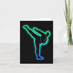 Tarjeta Artes marciales de Taekwondo Papá Hombres Karate