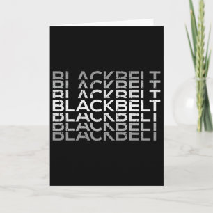 Tarjeta Artes marciales del cinturón negro Karate Taekwond
