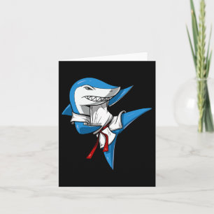 Tarjeta Artes marciales del karate del tiburón Kickboxing 