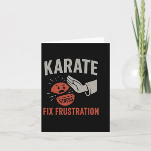 Tarjeta Artes Marciales Graciosa Karate Fix Frustration St