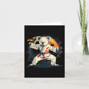 Tarjeta Artes Marciales Koala Judo Kickboxing Taekwondo Na