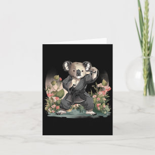 Tarjeta Artes Marciales MMA Taekwondo Karate Koala Animal