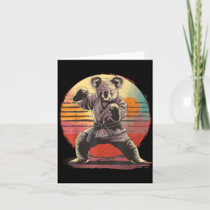 Tarjeta Artes Marciales MMA Taekwondo Koala Animal Karate