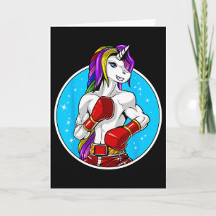 Tarjeta Artes Marciales Muay Thai Boxeo Kickboxing Unicorn