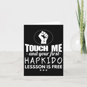 Tarjeta Artes marciales - Primera lección de hapkido es gr