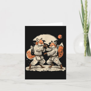 Tarjeta Artes Marciales Taekwondo Kickboxing Judo Fox Natu