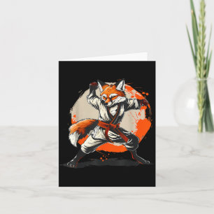 Tarjeta Artes Marciales Taekwondo Kickboxing Judo Fox Natu