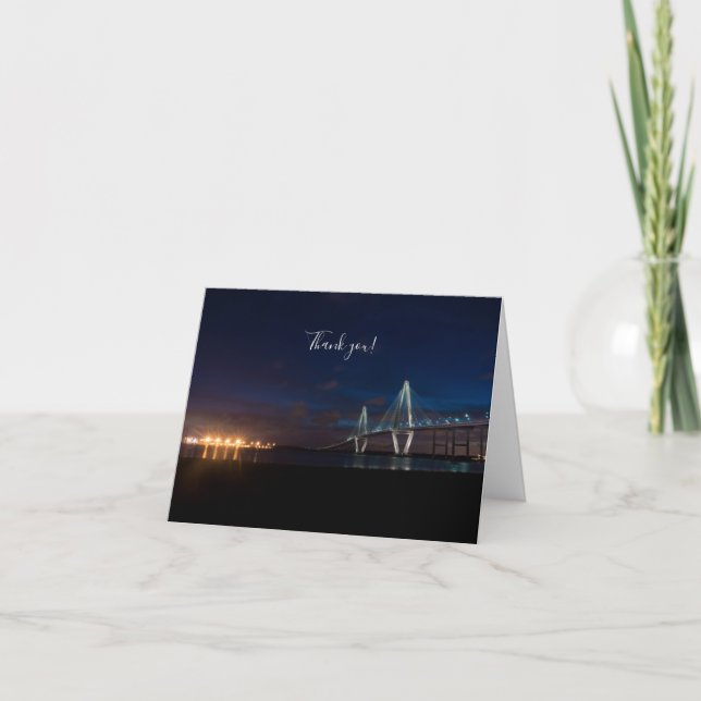 Tarjeta Arthur Ravenel Night Pano Gracias Card (Anverso)