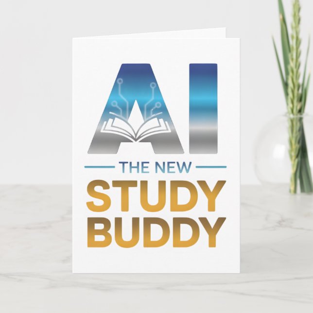 Tarjeta Artificial Intelligence Study Buddy Design (Anverso)