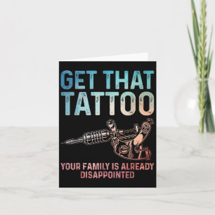 Tarjeta Artista De Tatuajes Graciosos Para Hombres Tattooe