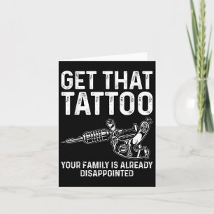 Tarjeta Artista De Tatuajes Graciosos Para Hombres Tattooe