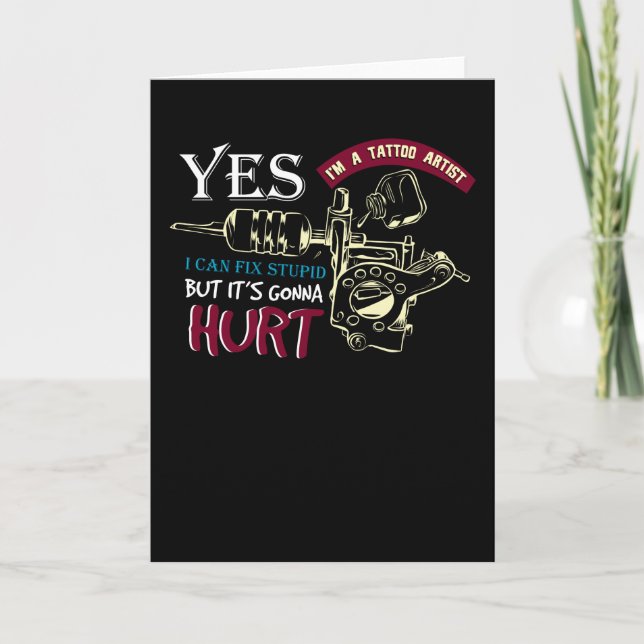 Tarjeta Artista del tatuaje (Anverso)