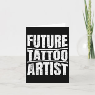 Tarjeta Artista del tatuaje futuro divertido tatuaje tatua