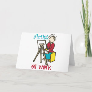 Tarjeta Artista En El Trabajo