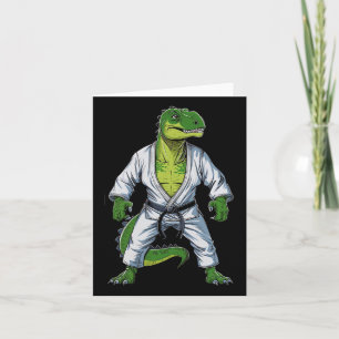 Tarjeta Artista marcial de artes marciales de los dinosaur