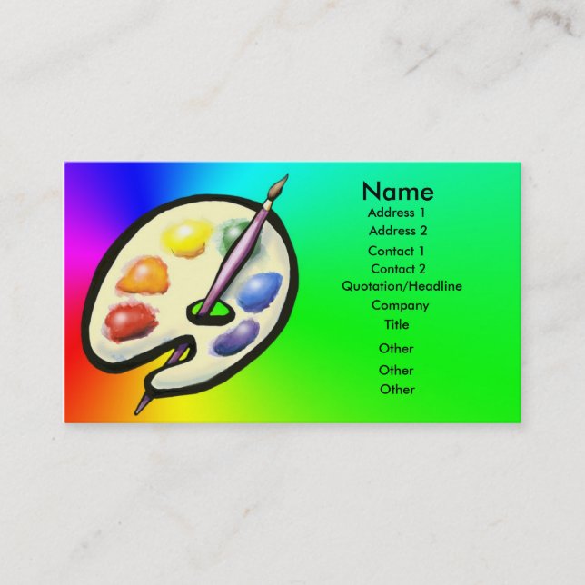 Tarjeta artística (Anverso)