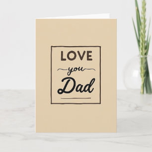 Tarjeta artística de amor para papá