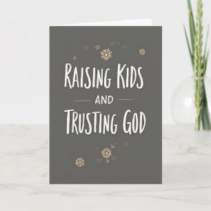 Tarjeta artística de Crianza Fiel para Niños