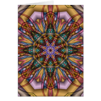 Tarjeta artística del caleidoscopio sin texto