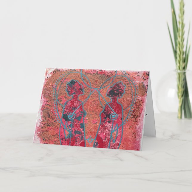 Tarjeta artística del día de la madre (Anverso)