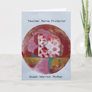 Tarjeta artística del día de la madre