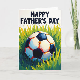 Tarjeta artística del Día del Padre deportivo