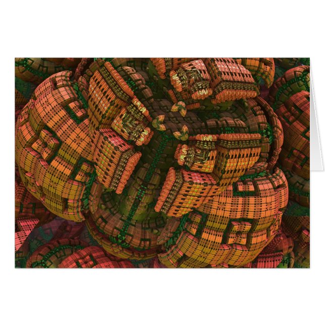 Tarjeta artística del fractal 3d (Anverso (Horizontal))