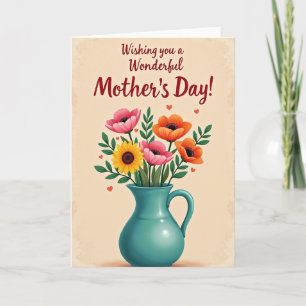 Tarjeta artística para el Día de la Madre Maravill