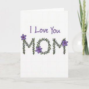 Tarjeta Artística Te Amo Mamá
