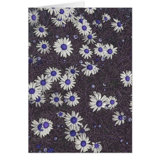 Tarjeta Artsy Daisies (Frente)