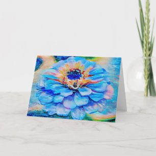 Tarjeta Artsy Sky Dream Flower Art Note