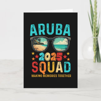 Tarjeta Aru Squad 2025 Vacaciones Amigo Familia Grupo Coin