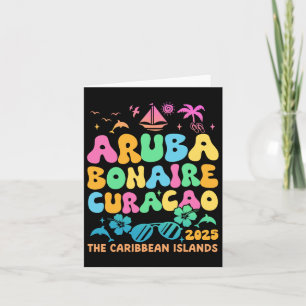 Tarjeta Aruba Bonaire Curacao 2025 Isla Viaje Caribe