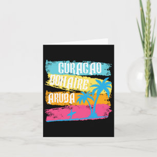 Tarjeta Aruba Bonaire Curacao Vacaciones Islas del Caribe