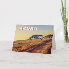 Tarjeta Aruba - Divi Divi Trees