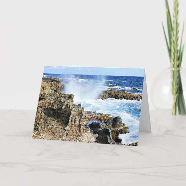 Tarjeta Aruba, isla del Mar Caribe (Anverso)
