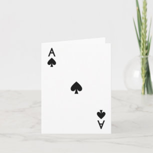 Tarjeta As Of Spades Real Flush Disstume Halloween Playas