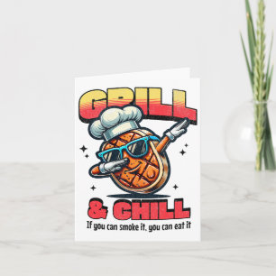 Tarjeta Asador Y Chill Funny Bbq Dab Cocina A La Parrilla