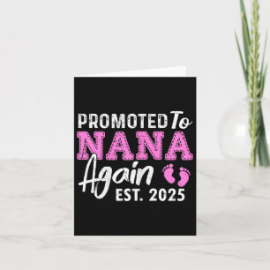 Tarjeta Ascendida a Abuela de Nuevo 2025 Nana Embarazo Anu
