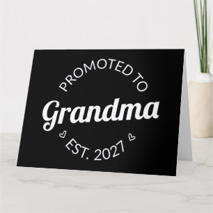 Tarjeta Ascendida a Abuela Desde 2027 Nueva Nana Yo