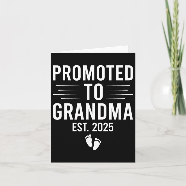 Tarjeta Ascendida a Abuela Est 2025 Pronto Seré Abuela Mo (Anverso)